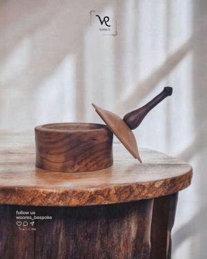 قندان چوبی دست‌ساز